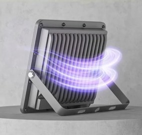 Proiector LED exterior 100 W, 230 V, 4500 K, IP65, gri