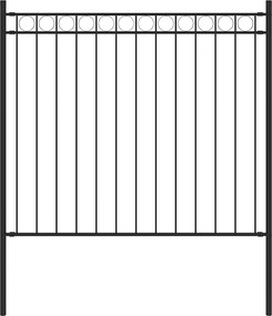 vidaXL Gard de grădină Assen oțel 1,7x0,8 m negru