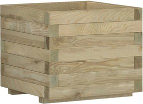 vidaXL Stratat înălțat, 50x50x40 cm, lemn, pătrat