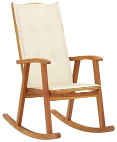 vidaXL Balansoar cu perne, lemn masiv de acacia