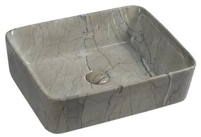 Chiuvetă gri din ceramică 47,5x37,5 cm Dalma – Sapho