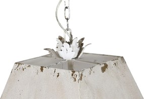Lustră suspendată din metal, finisaj antichizat, 73,5 x 37,5 cm, „Nevers”