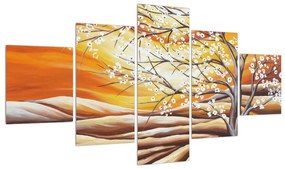 Tablou cu pom înflorit (125x70 cm), în 40 de alte dimensiuni noi