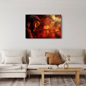 Tablou - Buddha în nuanțe roșii (90x60 cm)