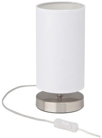 Brilliant - Lampă de masă CLARIE 1xE14/40W/230V crom mat/alb