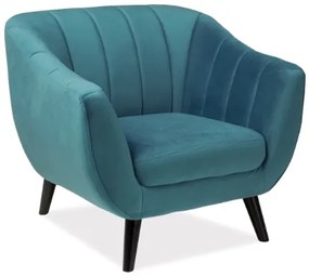 Fotoliu Fix Elite Velvet 1 Turcoaz