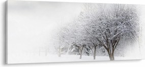 Tablou - Aleea de iarnă (120x50 cm)
