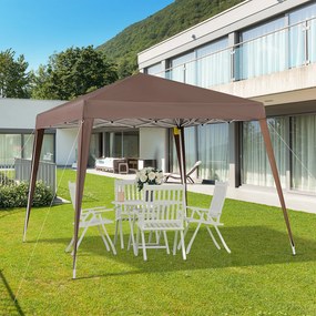 Outsunny Foisor Pliabil 2.4x2.4m, Foisor de Gradina Structura | Aosom Romania