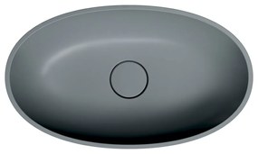 Omnires Shell M+ lavoar 60x35 cm ovale de blat SHELLUNAG