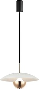 Candelabru LED suspendat pe cablu VALIA LED/9W/230V alb/auriu