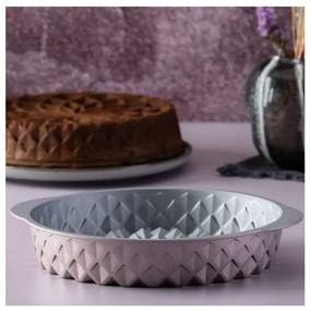 Tava de copt Dr.Oetker Mandala 2557, 26 cm, Rotunda, Aluminiu turnat, Roz auriu