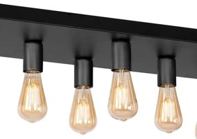 Plafonieră FILO 11xE27/60W/230V neagră