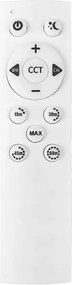Plafonieră LED dimabilă SM GALAXY M, LED/24W/230V, Ø 55 cm, crem/alb + telecomandă