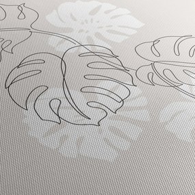 Tablou - Linia de artă monstera N⁰3 (90x60 cm)