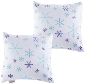 Set de 2 feţe pernuţe din micropluş FULGI 40 x 40 cm