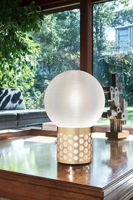 Veioza design Glam Retro realizata manual Atmosfera Medium Gold