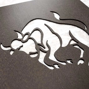 DUBLEZ | Tablou din lemn deasupra patului - Zodia Taur