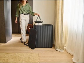 Coș de rufe negru 2x45 l din bambus Tota Luxe – Joseph Joseph