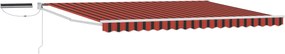 vidaXL Cort electric retractabil Portocalie și maro 4,5 × 3 m