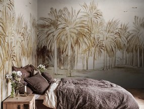 Tapet Ocean Palms, Beige, Rebel Walls