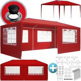 Cort de petrecere NEAPOL, 3x6m, roșu Jurhan