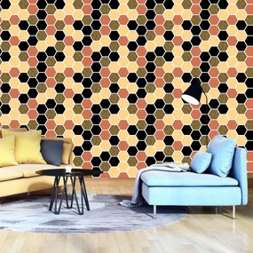 Fototapet - Hexagon mozaic (254x184 cm)