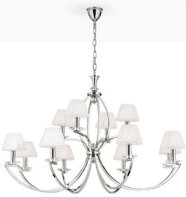 Candelabru cristal Swarovski elegant de lux Avala 12L nickel plated