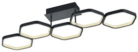 Plafoniera gri, inclusiv LED, cu dimmer în 3 trepte - Jetse