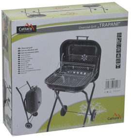 Cattara Grătar pentru cărbune din lemn Trapani, 46 cm