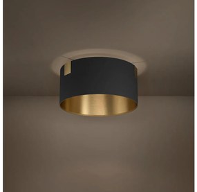 Plafonieră Eglo 39963 TORTOLA 1xE27/40W/230V negru/auriu