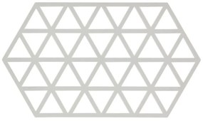 Suport din silicon pentru oale fierbinți Zone Triangles, gri deschis