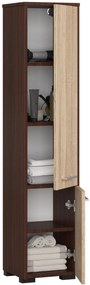 Dulap de baie Farid TYP4 (wenge + Stejar sonoma). 1069768