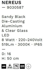 Stalp LED iluminat exterior IP65 NEREUS H-50cm