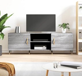 vidaXL Comodă TV, gri sonoma, 150x30x50 cm, lemn compozit