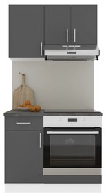 Set haaus V1, Antracit/Alb, Blat Thermo 28 mm, L 100 cm