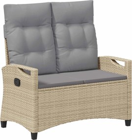 vidaXL Bancă de grădină Beige și gri deschis 105 x 60 x 112 cm