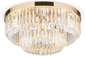 Plafonieră LED de cristal dimabilă Orion PRISM LED/80W/230V d. 55 cm 24K auriu