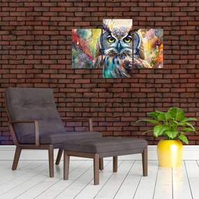 Tablou - Pictură de o bufniță (90x60 cm)