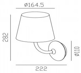 Gardino LX1791 - Lampă LED de perete exterior VIOLA LED/7W/230V IP65