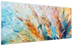Tablou - Grâu, abstracție (120x50 cm)