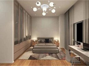 Lustra LED 77130/5+1 – Stil Geometric și Lumină Eficientă