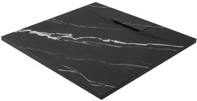 Cadita de dus Bazalt Carrara neagra 90x90
