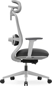 RESIGILAT- SYNO-HG Scaun ergonomic, suport lombar cu Masaj, sezut translatabil, cotiere 3D, tetiera 2D, Mesh/textil, Gri