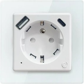 Immax NEO 07544L - Priză inteligentă tip E 16A/230V + 1xUSB-A+1xUSB-C PD 20W Wi-Fi