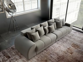 Canapea extensibilă dumonde cu 2 lăzi de depozitare si sezut confortabil din spuma high-density, Verona Royal Grey 310x100 cm