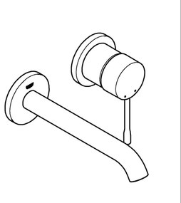 GROHE 19408GN1 - Baterie pentru lavoar ESSENCE 183 mm, aurie