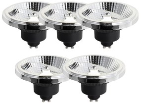 Set de 5 becuri LED GU10 reglabile 111mm 10.5W 770LM 4000K