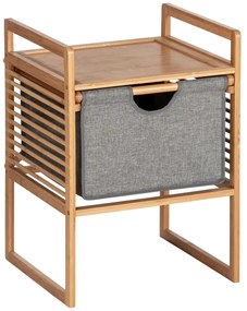Dulap de baie gri/în culoare naturală jos din bambus 40x56 cm Bahari – Wenko