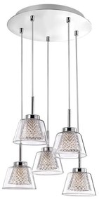 Lustra eleganta design modern cu 5 pendule Boccale