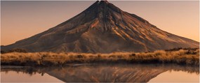 Tablou oglindirea muntelui Taranaki, Noua Zeelanda (120x50 cm)
